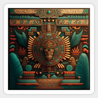 Aztec temple #4 Sticker